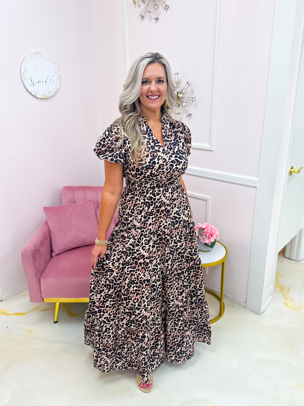 Radiant Maxi Dress Leopard