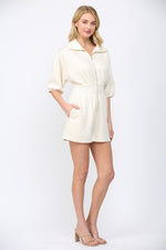 All The Rage Romper Ecru