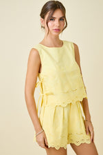 Eyelet Garden Set Lemon