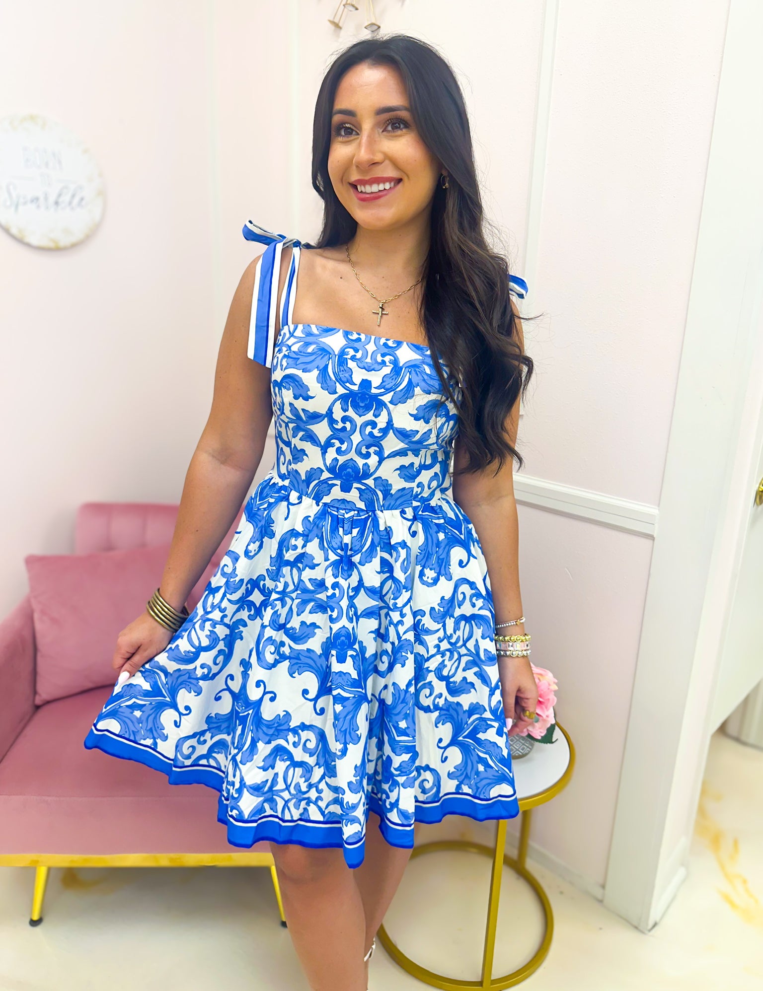 Summer In Santorini Mini Dress