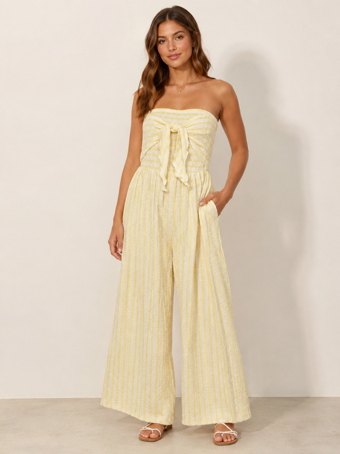Coastal Retreat Jumpsuit - Yellow