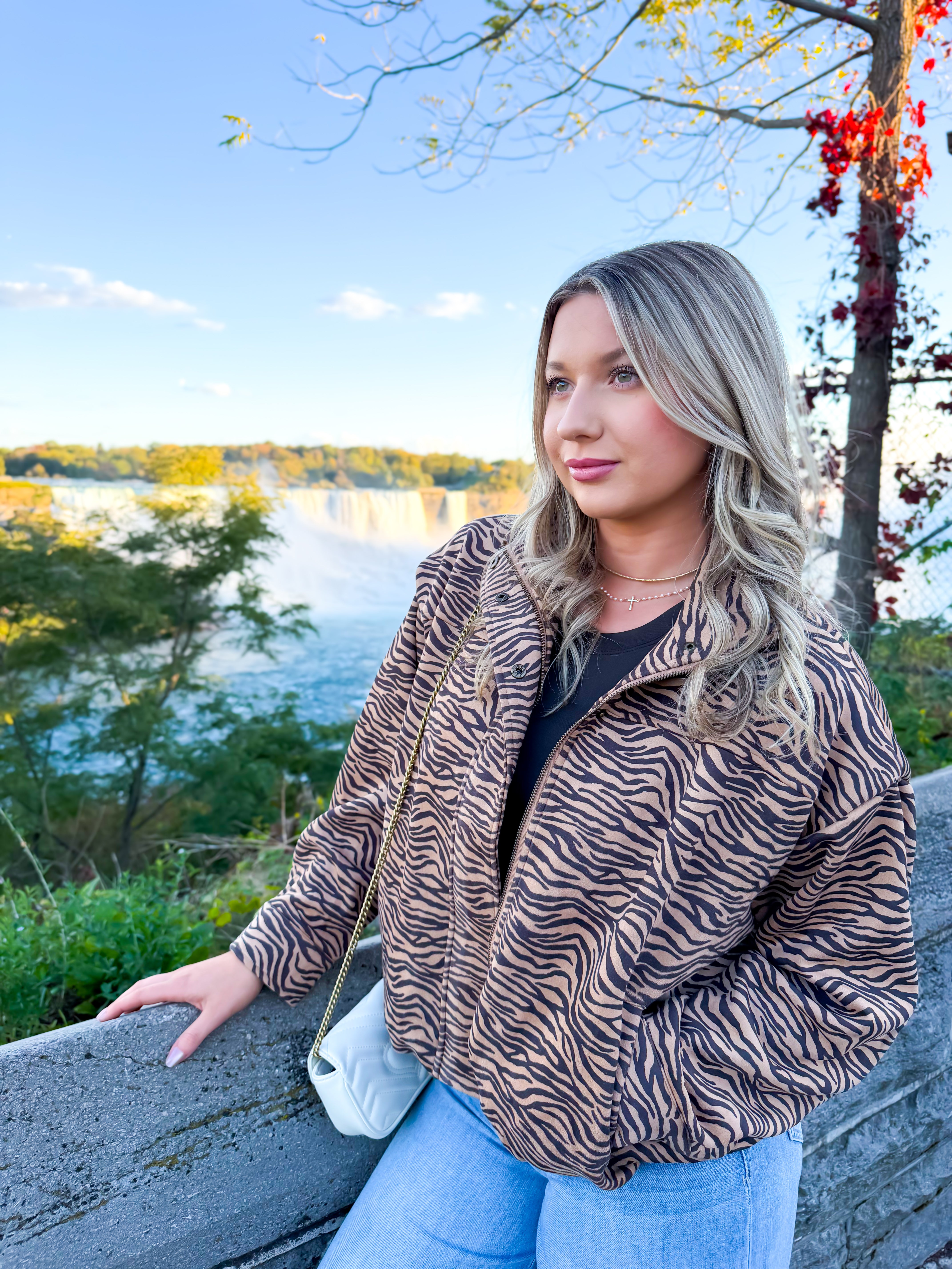 Roaring Through Town Jacket - Brown