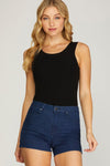 Thriving Sweater Bodysuit Black