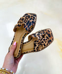 Knit Leopard Sandal