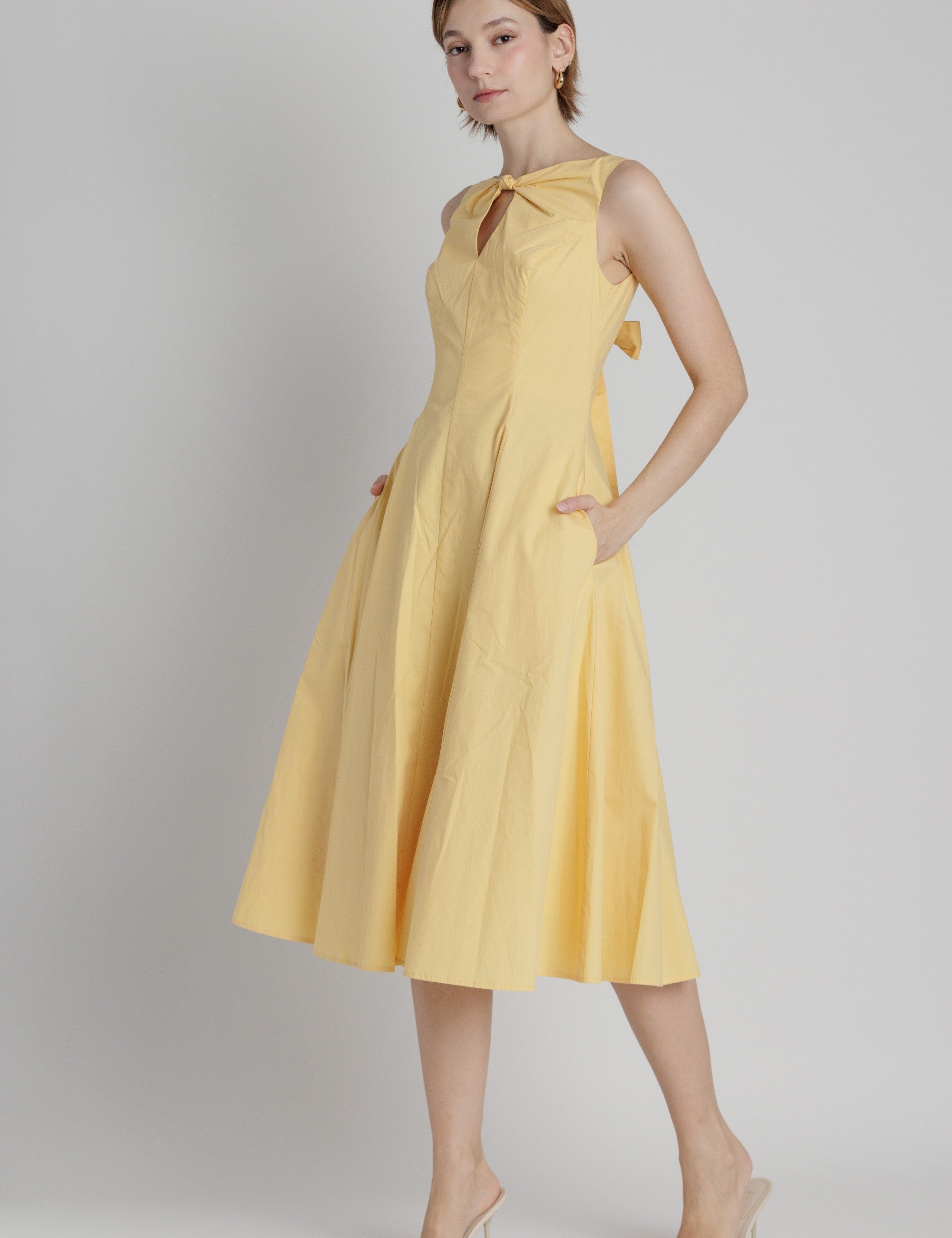 Ember Grace Midi Dress - Yellow