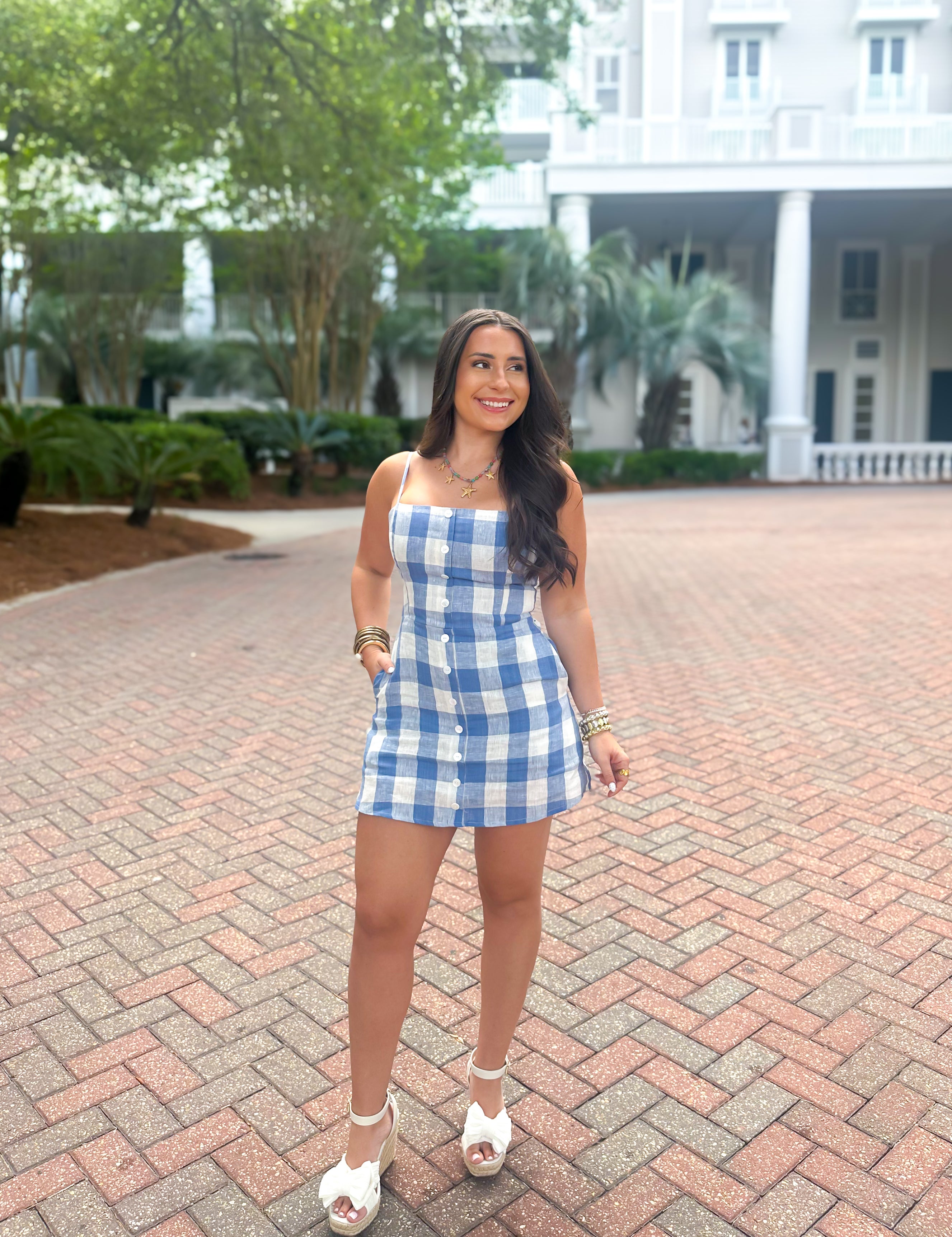 Honeylight Mini Dress - Blue