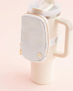 White tumbler fanny pack