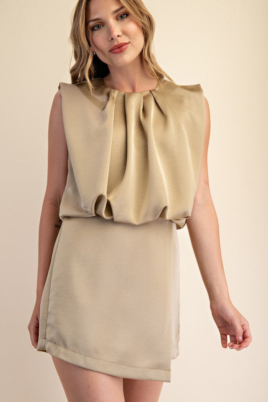 She's So Into You Romper Taupe