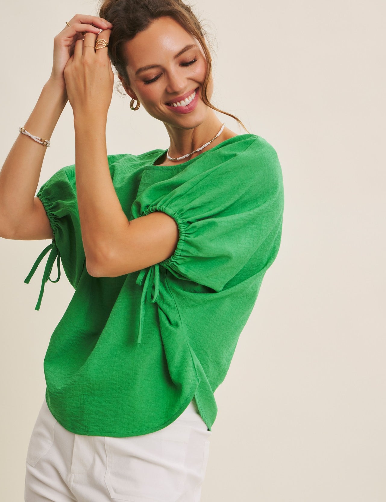 Don't Wrinkle My Mood Top - Green