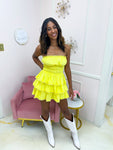 Easy To Please Dress Lemon