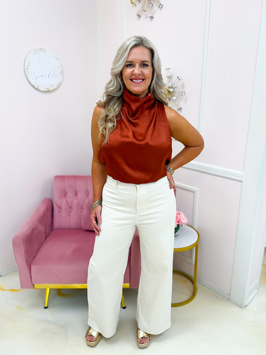 Poise Top Cognac