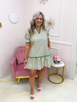 Morning Glory Dress Green