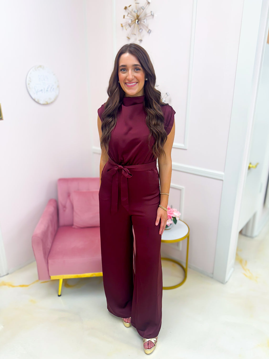 Give Me A Reason Jumpsuit Burg