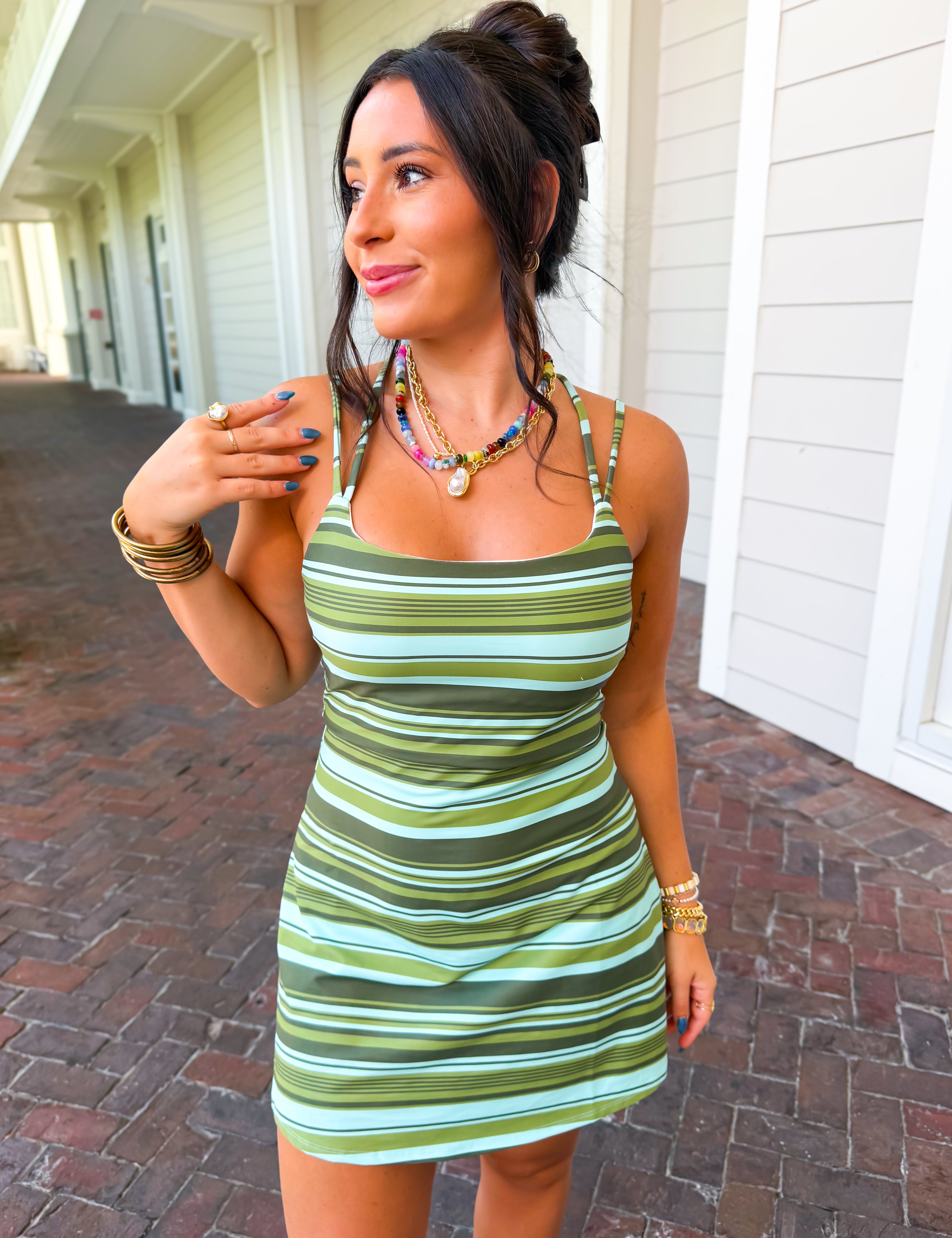 On The Move Dress - Green