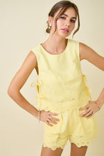 Eyelet Garden Set Lemon