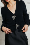 Tied Up In Diamonds Sweater Black