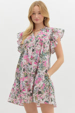 Sending Postcards Dress Pink