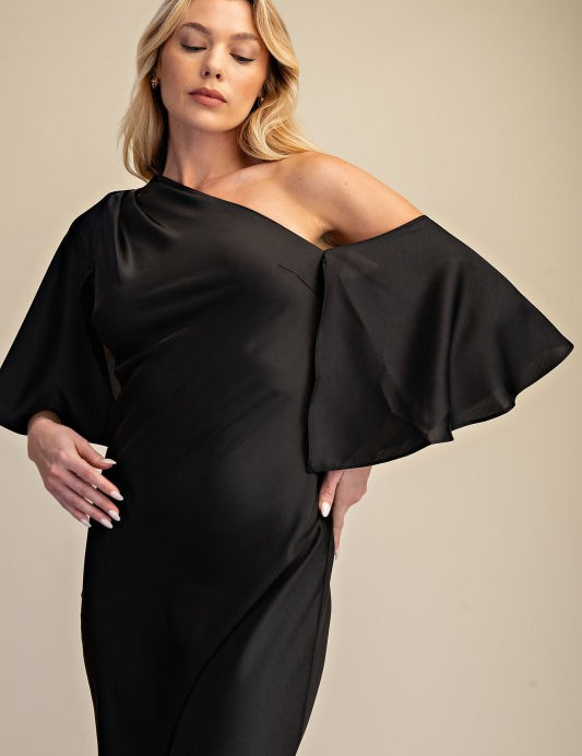 Whimsical Sense Of Style Midi Dress - Black