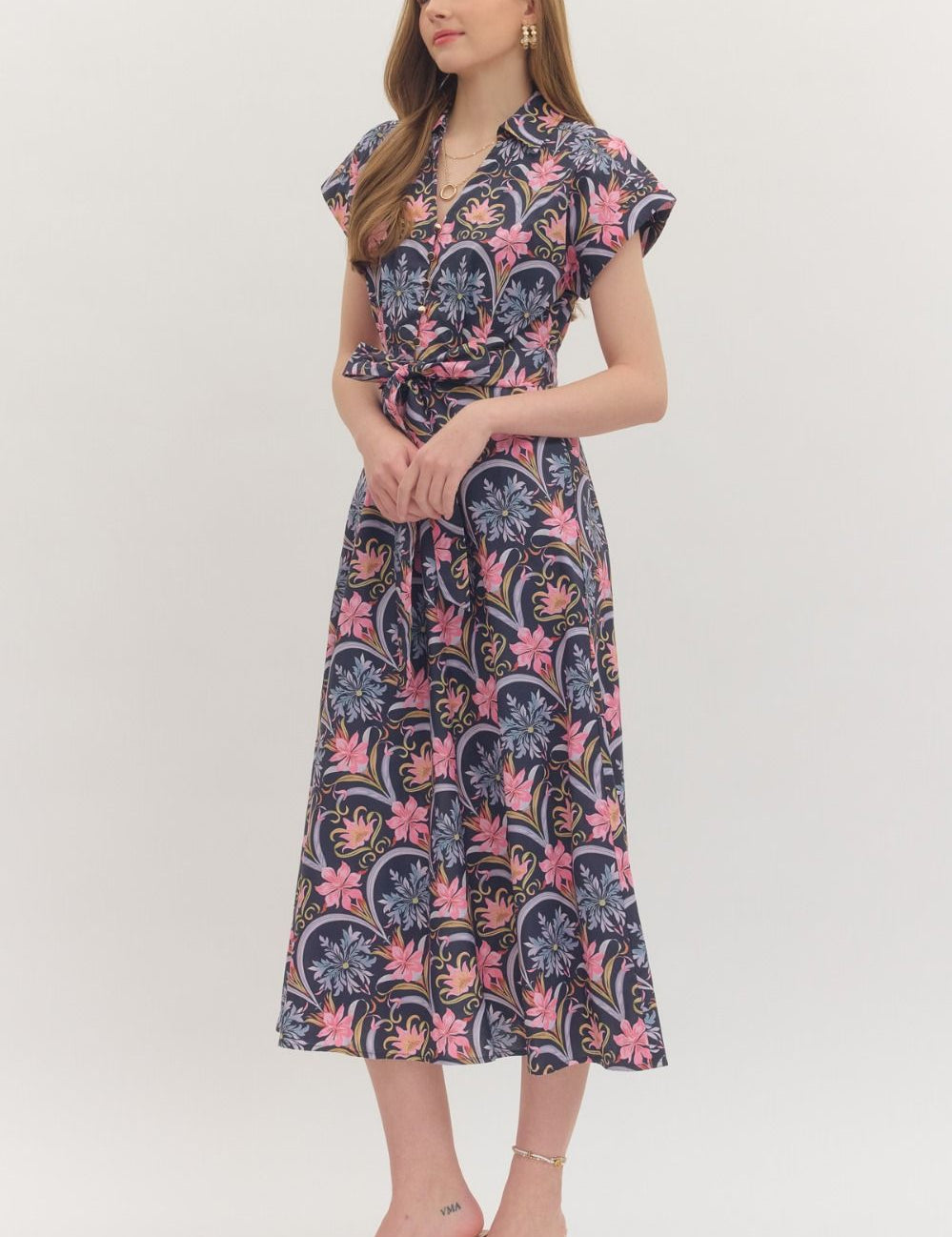 Twilight Garden Midi Dress