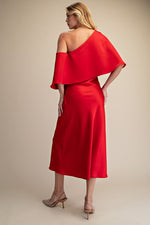 Whimsical Sense Of Style Midi Dress Red