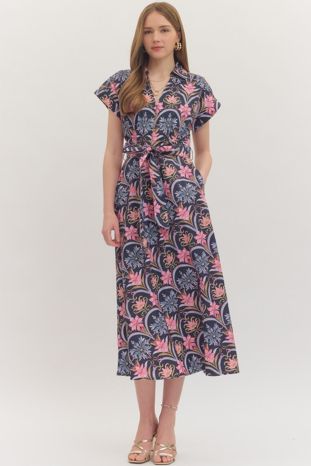 Twilight Garden Midi Dress
