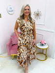 Day Dreamer Dress Mocha Floral