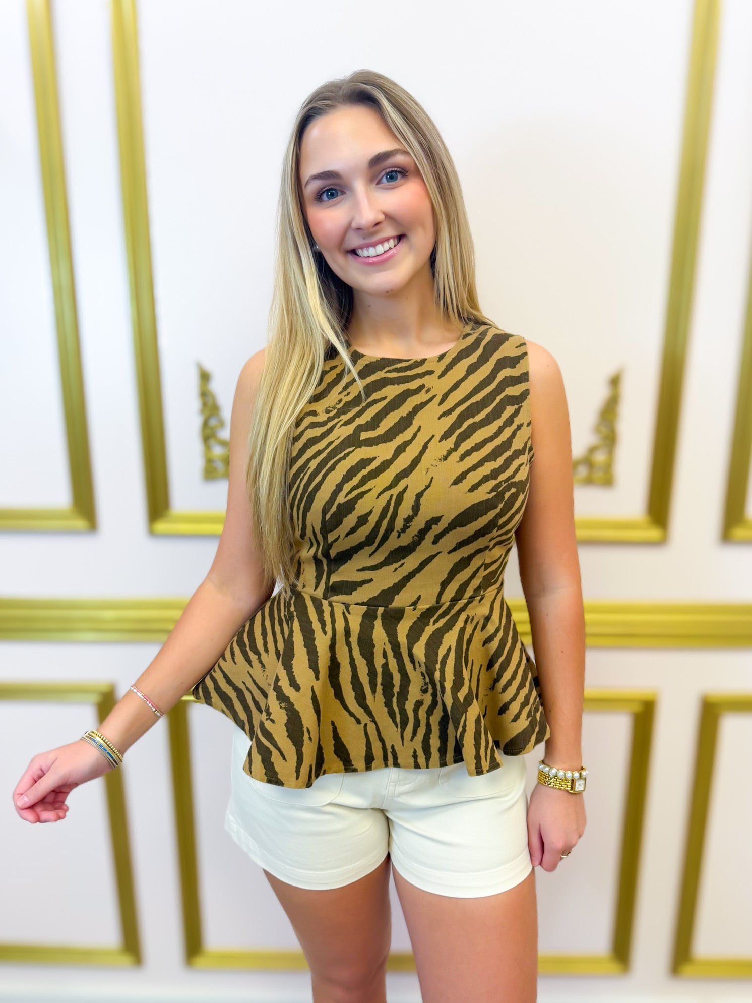 Wild Side Top - Brown