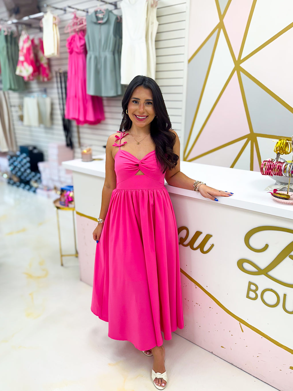 So Alive Midi Dress Pink