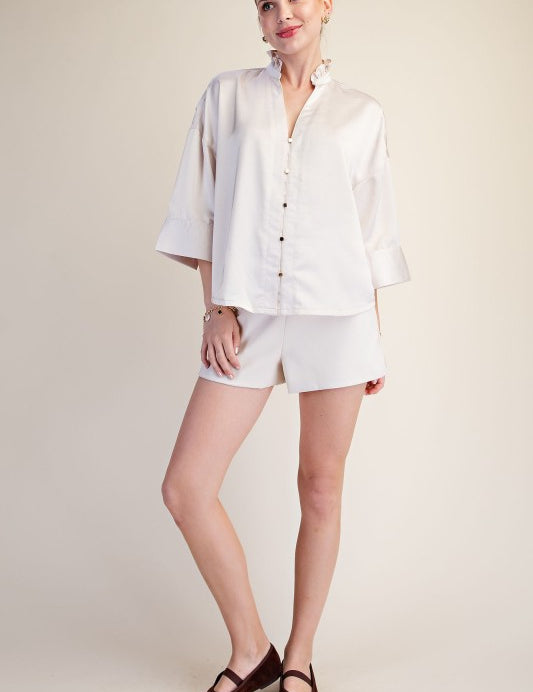 Glamorous Girl Blouse - Ivory