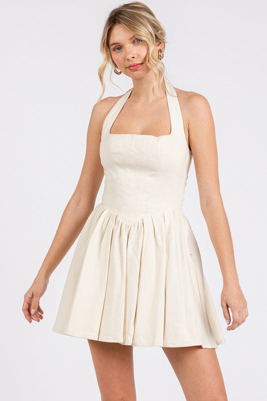 Lace Me Up Mini Dress