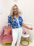 Blossom In Blue Top