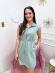 Comfy n Casual Dress Sage