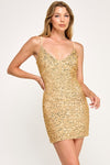 Sensual Sass Dress Gold