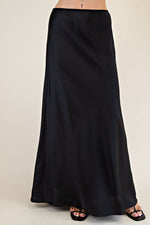 Sincerely Satin Skirt Black