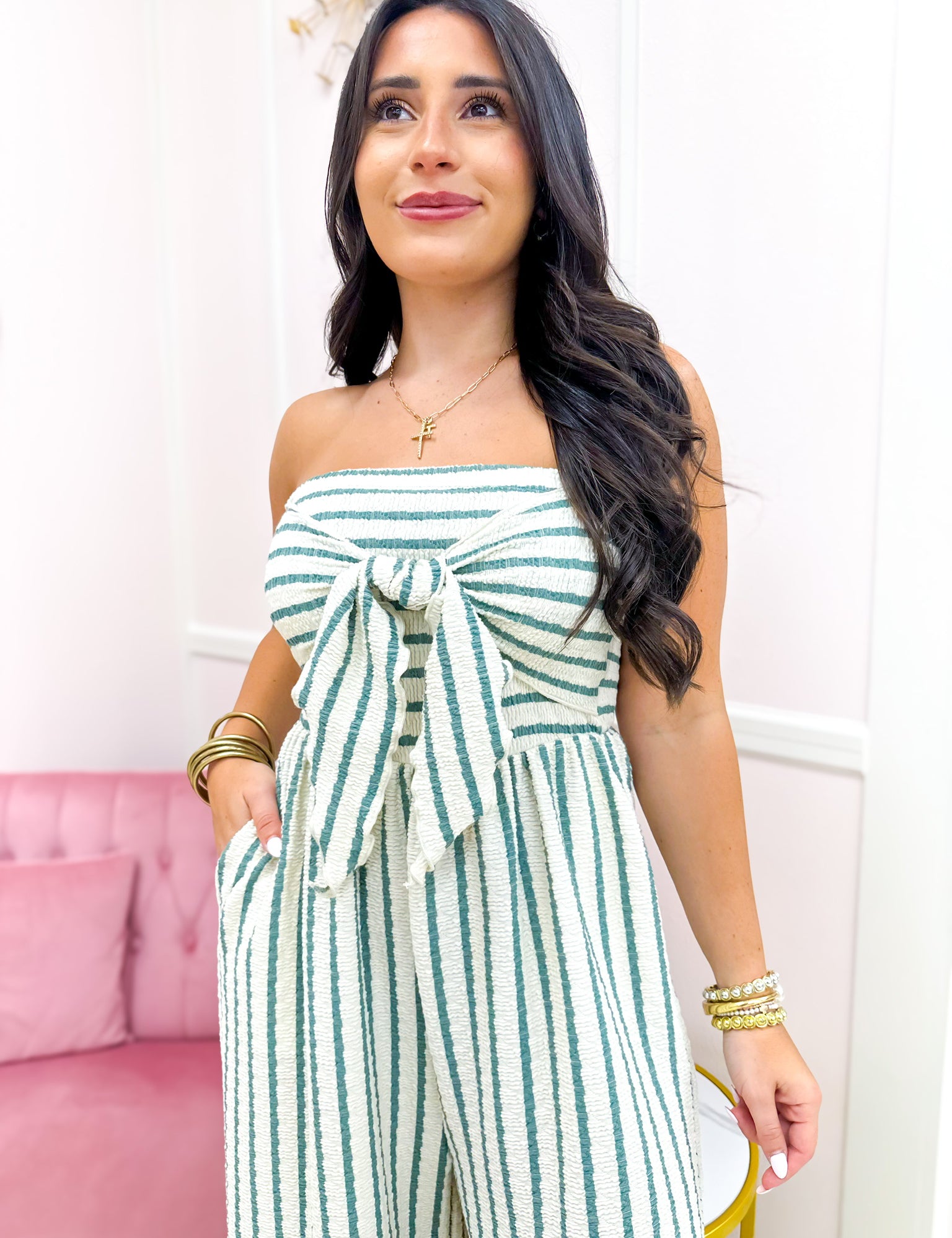 Coastal Retreat Jumpsuit - Sage