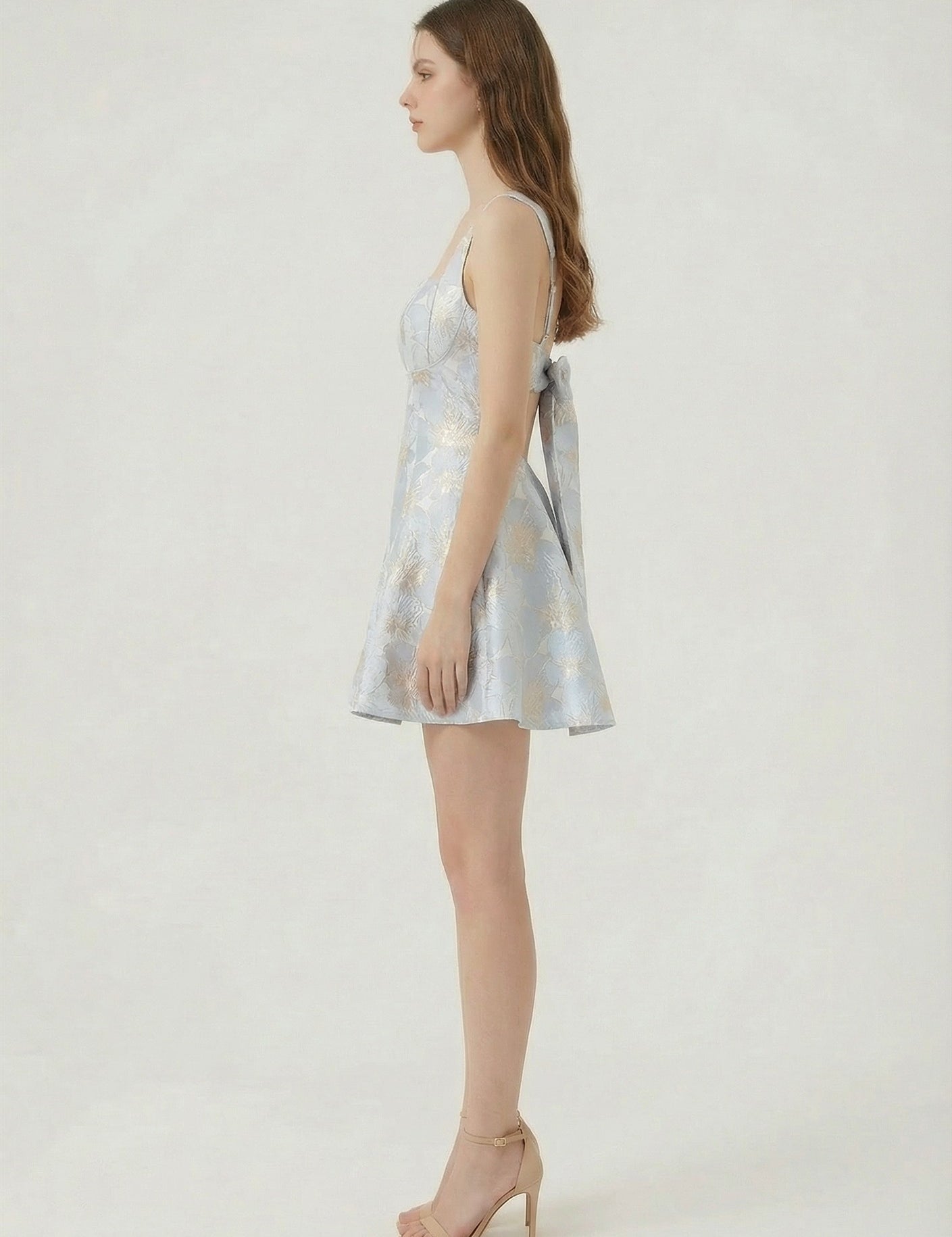 Gold Lining Moment Dress - Blue