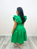 Effortless Elegance Midi Dress Green