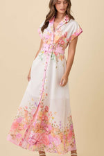 Fantasy Garden Maxi Dress Pink