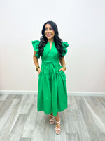Effortless Elegance Midi Dress Green