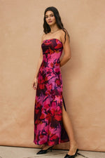 Magenta Garden Maxi Dress