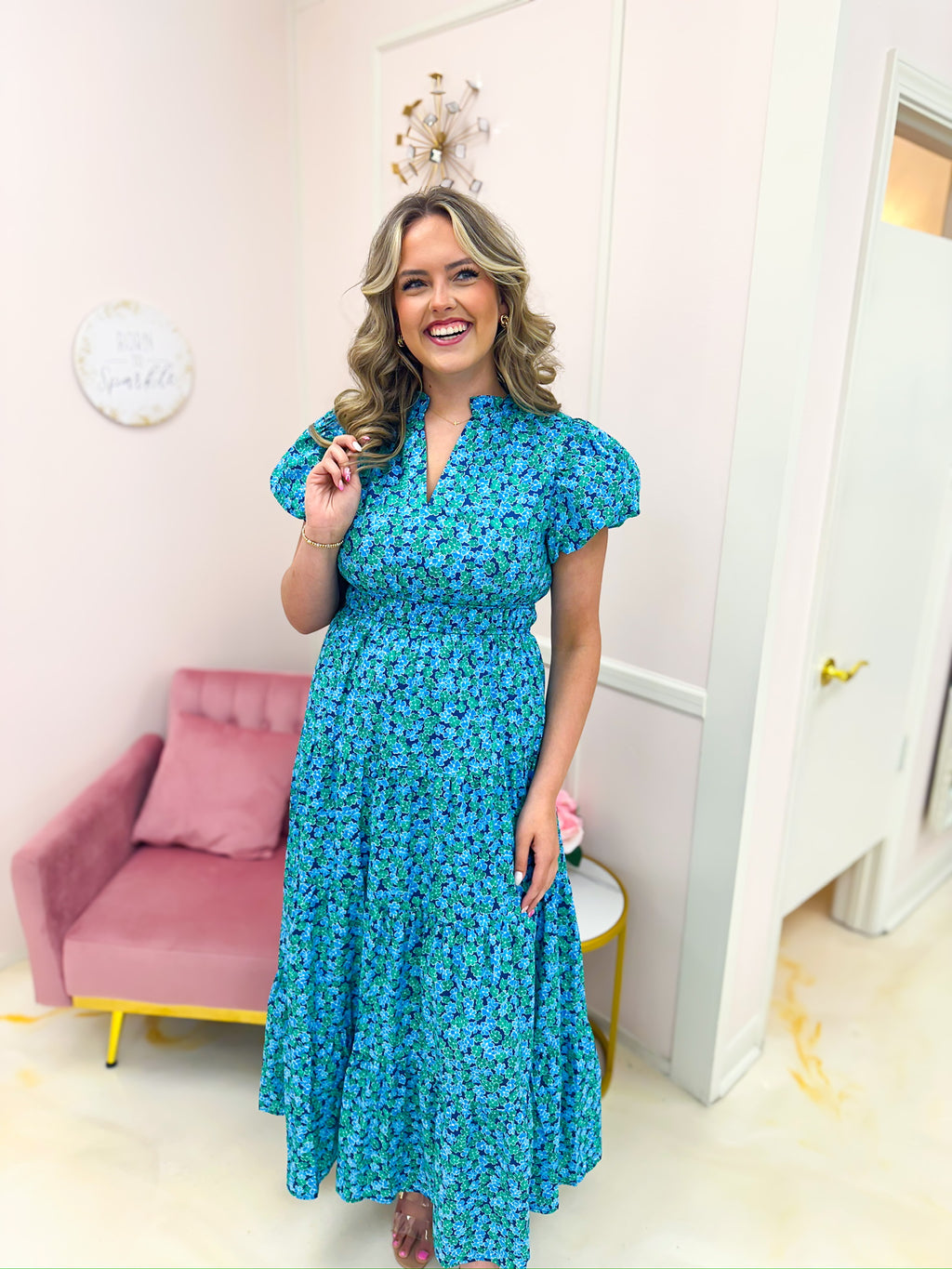 Radiant Maxi Blue Floral