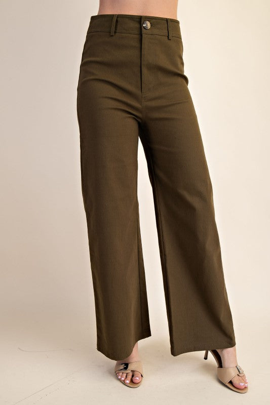 Forever Falling For You Pants Olive