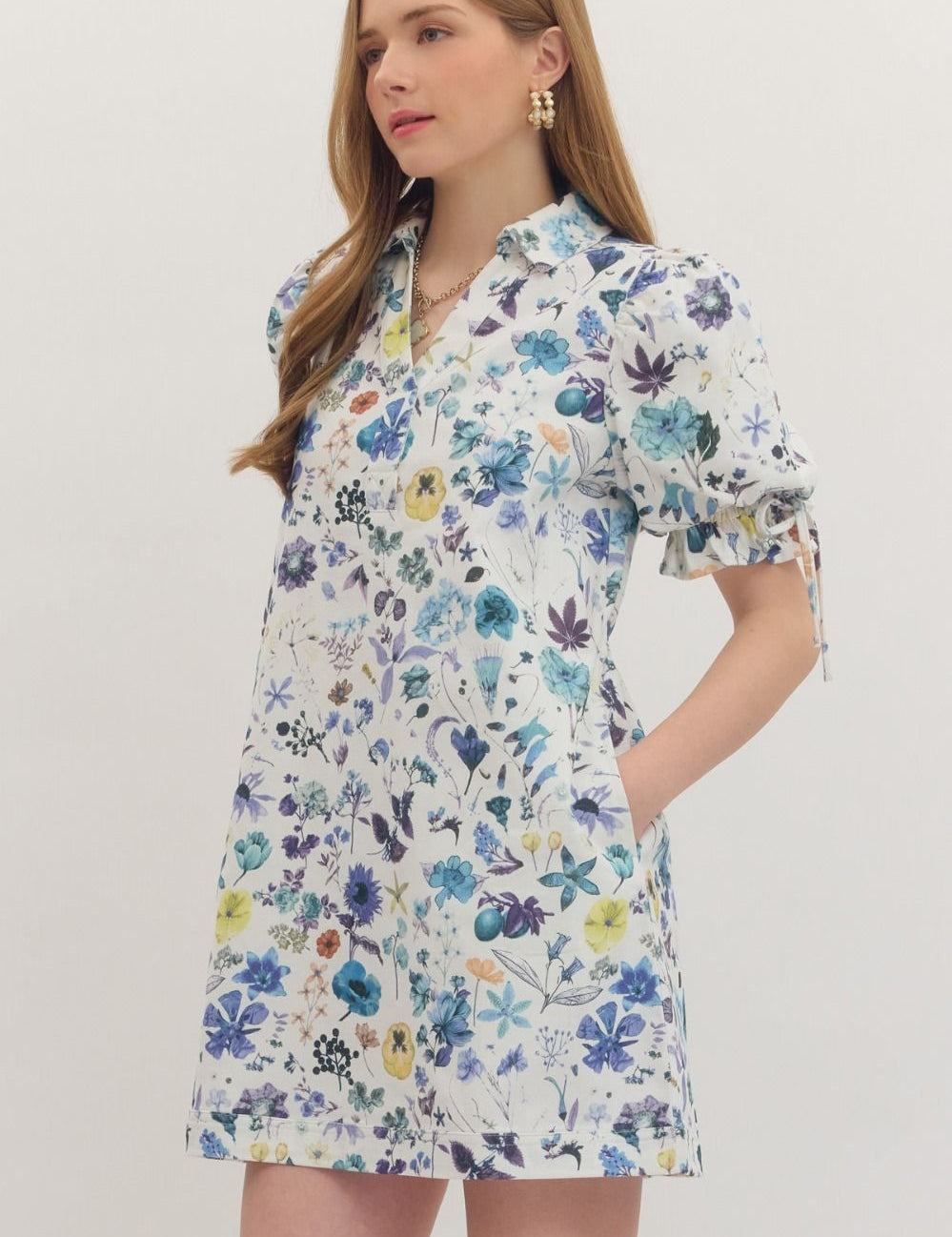 Floral Sketch Dress