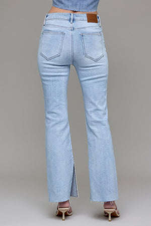 High Rise Bootcut Slit Jean