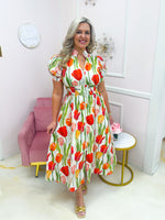 Tulip Fields Midi Dress - Plus