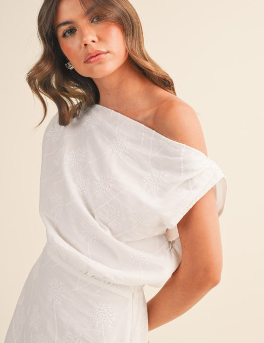 Waiting On Forever Mini Dress - White