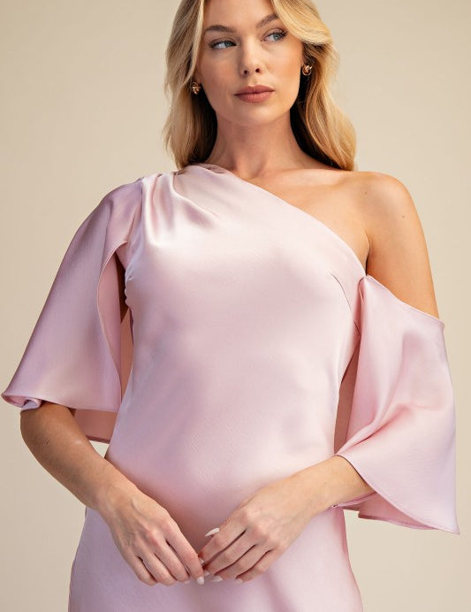 Whimsical Sense Of Style Midi Dress - Pink