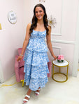Gentle Garden Dress Blue