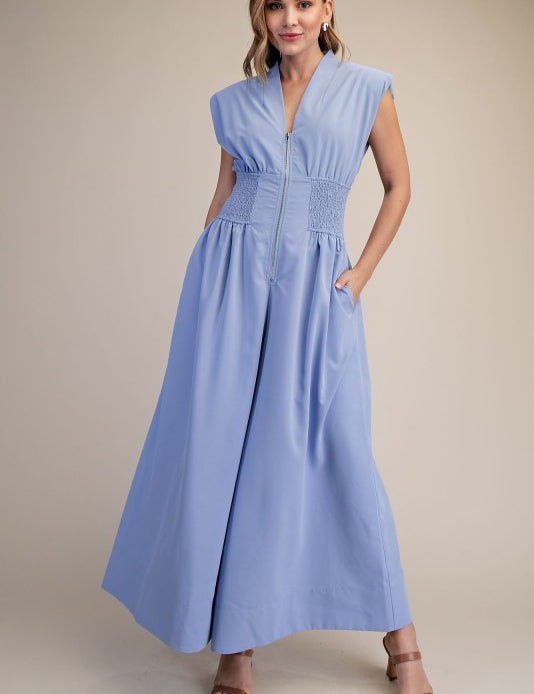 Belmont Beauty Jumpsuit - Blue