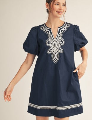 Midnight Blues Mini Dress